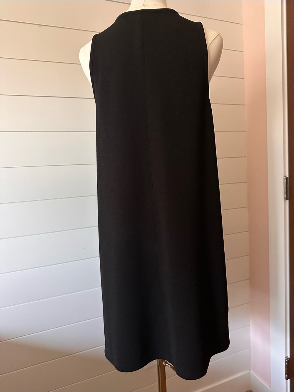 NEW Madewell Black Sleeveless Shift Dress - Picture 6 of 8